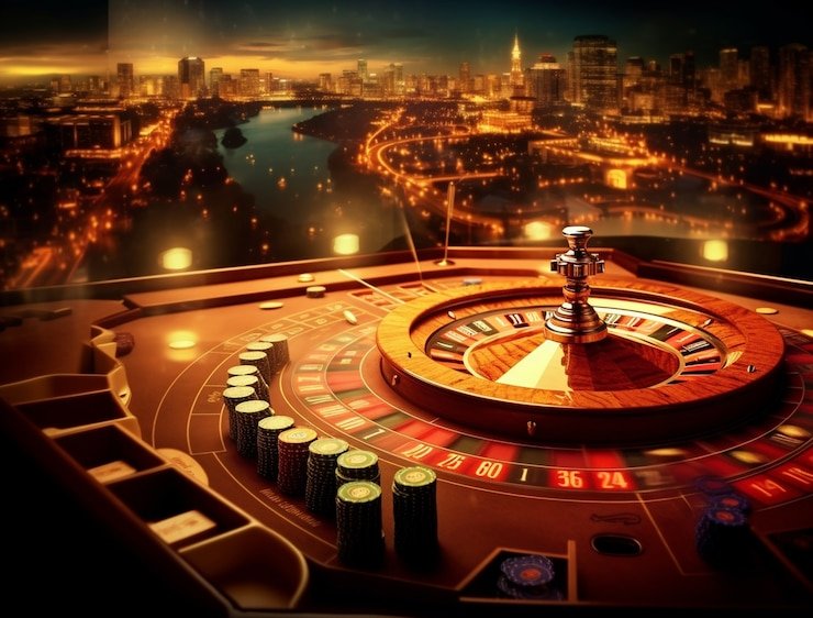 Baccarat table with multilingual chat support